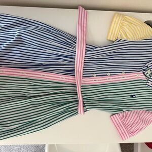 Striped Multicolor Polo Dress